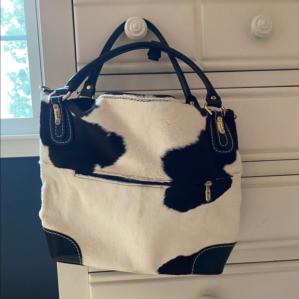 Cow print Marino Orlandi hand bag